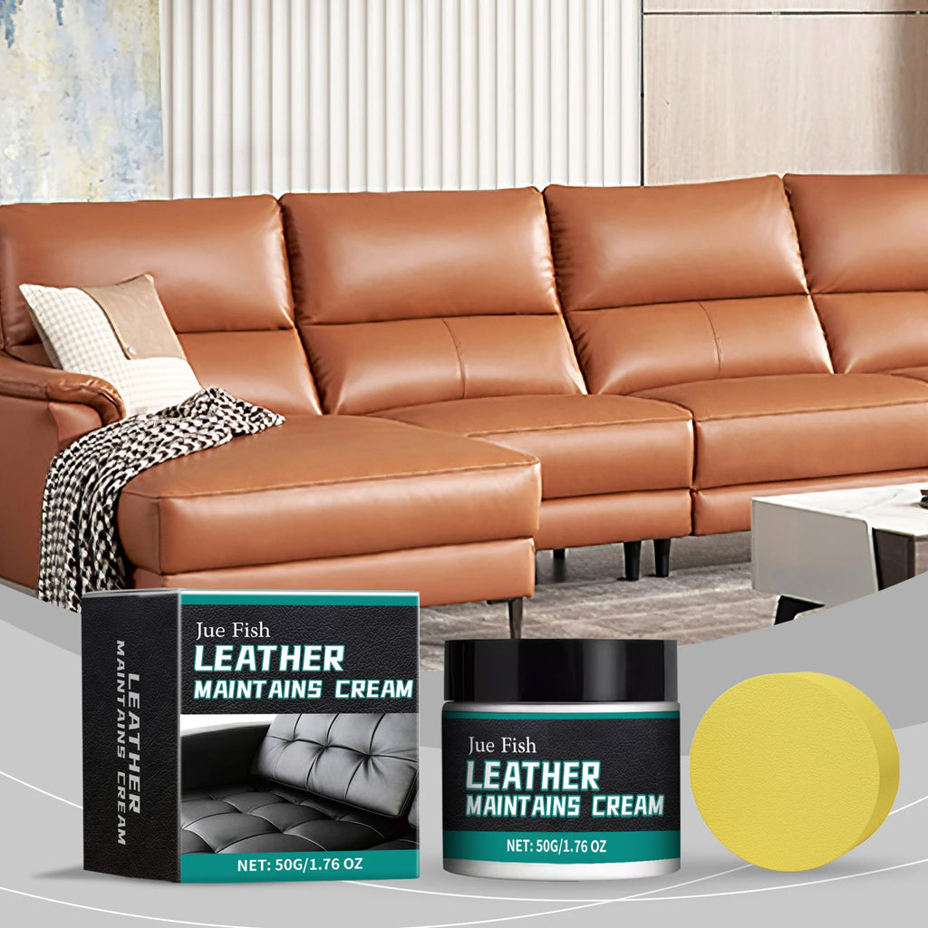 Jue Fish Leather Care Cream Furniture Leather Boots Coat Sofa Cleaning Care Polishing Leather Care Leather Maintains Cream Oasis Select