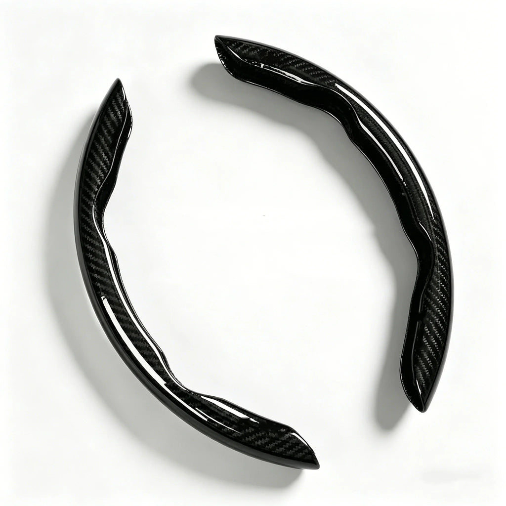 Carbon Fiber Steering Wheel Cover – Anti-Slip Clip-On Universal