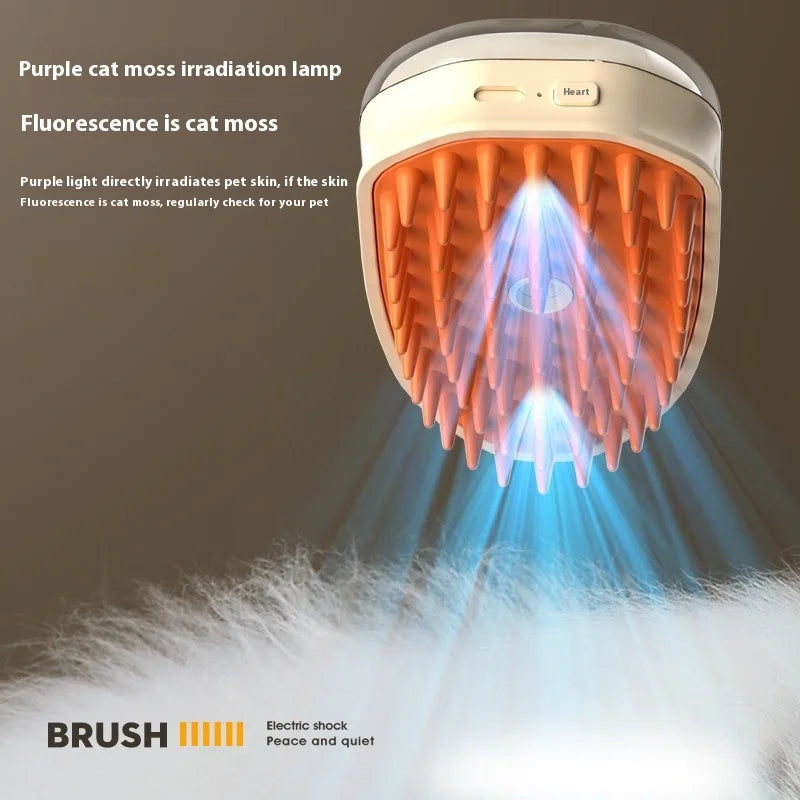 Multifunctional Pet Spray & Massage Brush for Cats and Dogs - Anti - Flyaway, Debloating & Cleaning Grooming Tool Lice Comb Oasis Select