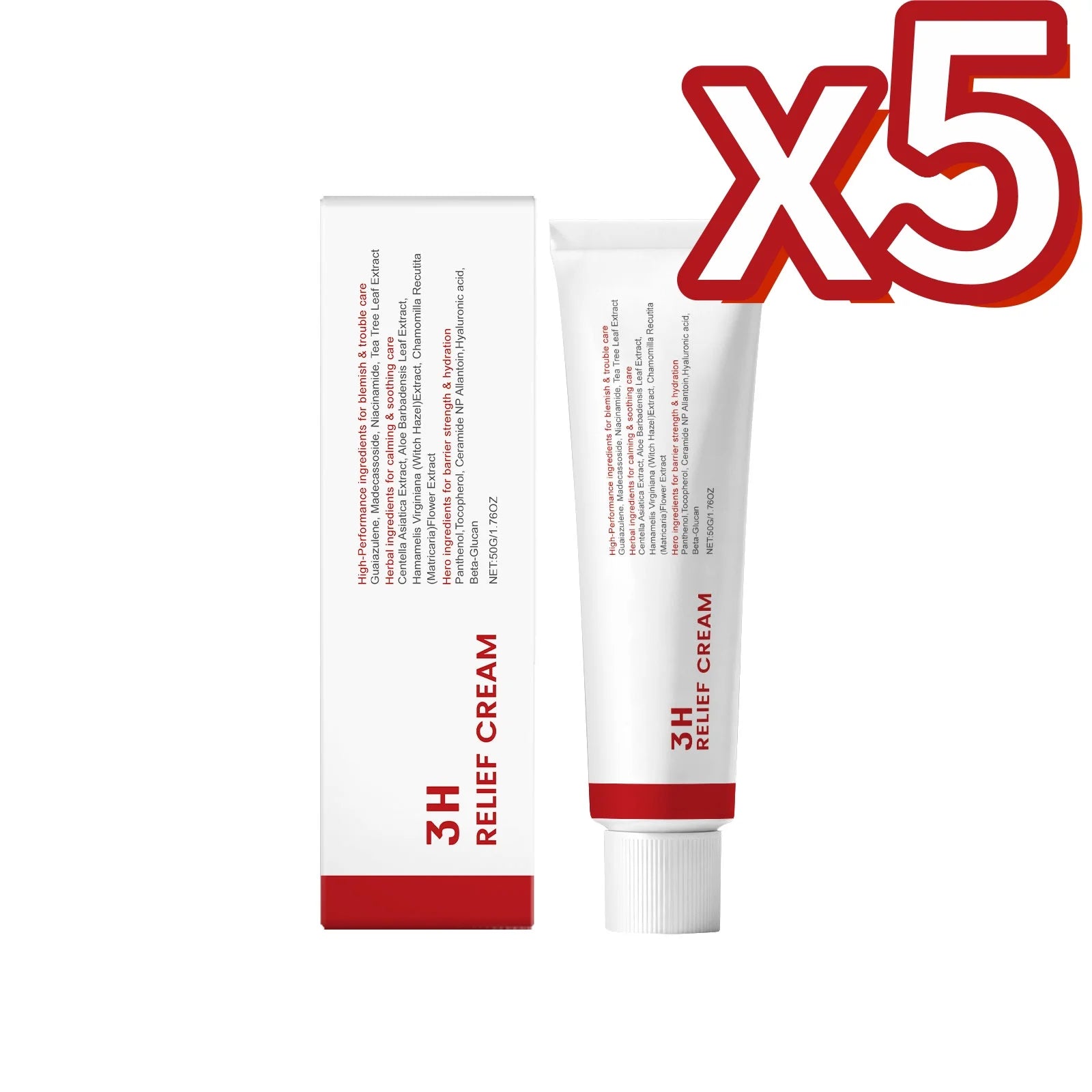 Centella Nicotinamide Face Cream – Moisturize & Brighten Skin Face Moisturizer Cream Oasis Select 50g Boxed X5PCS