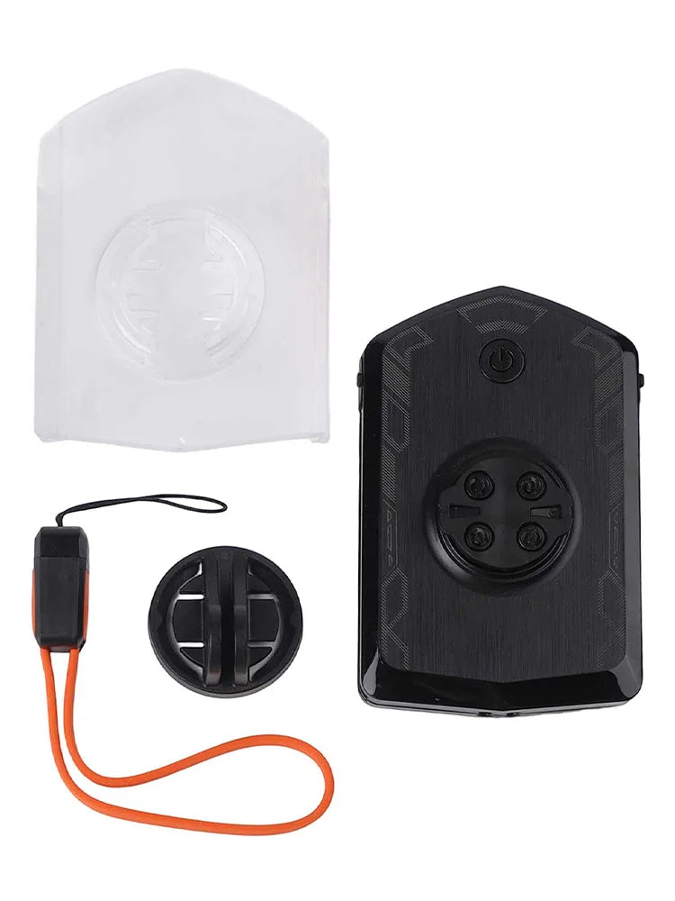 5000mAh Bike Headlight with USB Charging Capability 5V 2A Output Features Detachable Mounting Base and Charging Cable Oasis Select