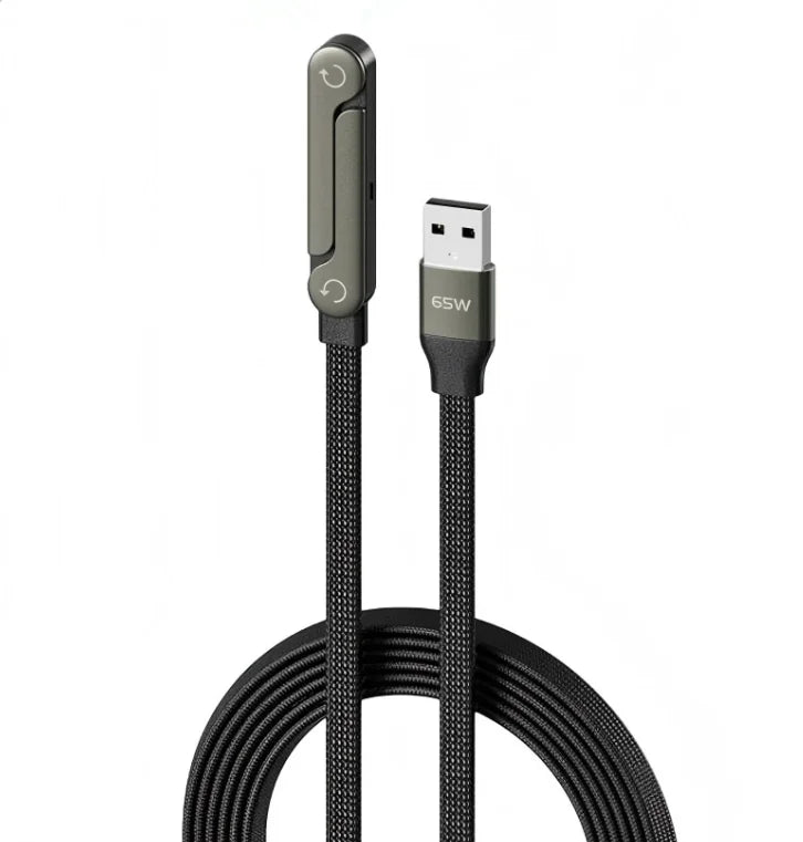 240W Fast Charging Foldable Bracket Data Cable PD Data Wire Foldable Phone Tablet Stand Type-C to Type-C /PD to Type-C Holder Oasis Select 65W USB