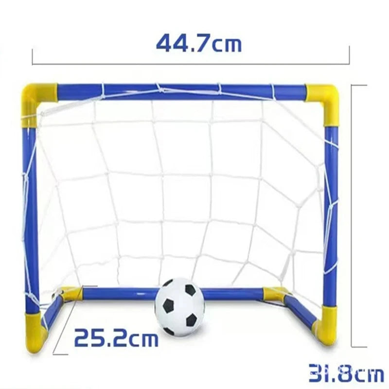 Portable Micro Soccer Goal Set, Complete Outdoor Beach Training Equipment with Net Pump Ball, Lightweight Indoor Kids Sports Toy Oasis Select