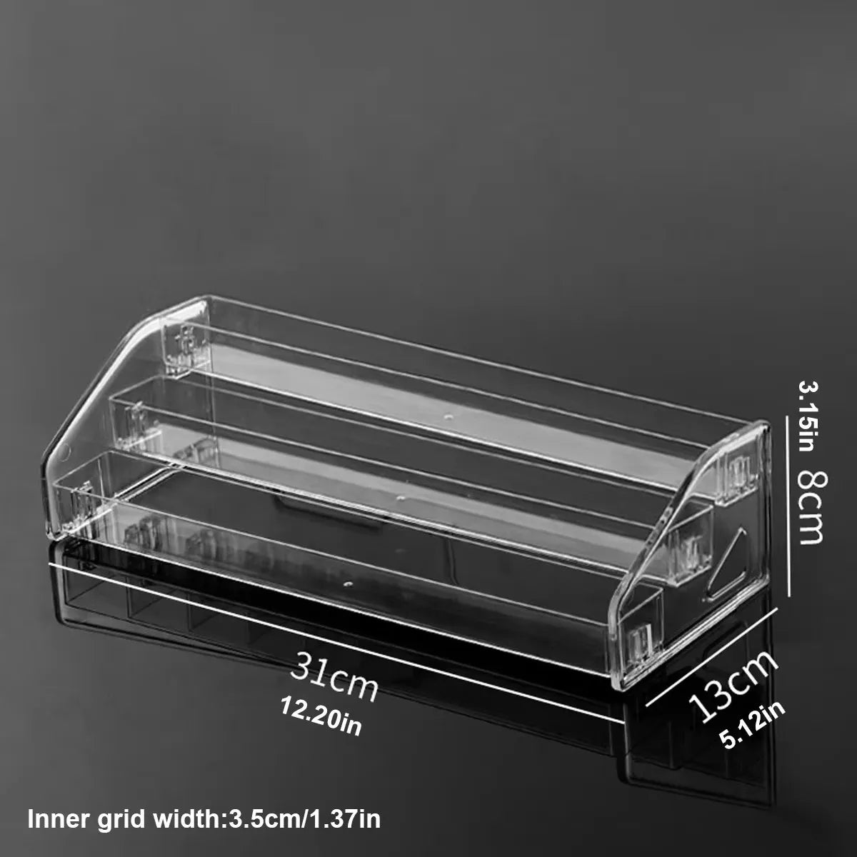 1pc Acrylic multilayer ladder transparent perfume display shelf Cosmetics store display shelf is suitable for lipstick organizer Oasis Select 3layer