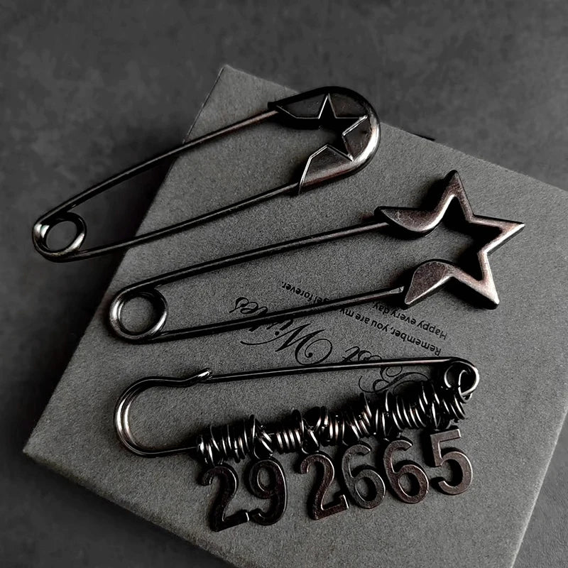 SUSU 1pc Retro Large Pins For Clothing Metal Safety Pins Jeans Dress Scarf Adjustable Pins Accessories Oasis Select