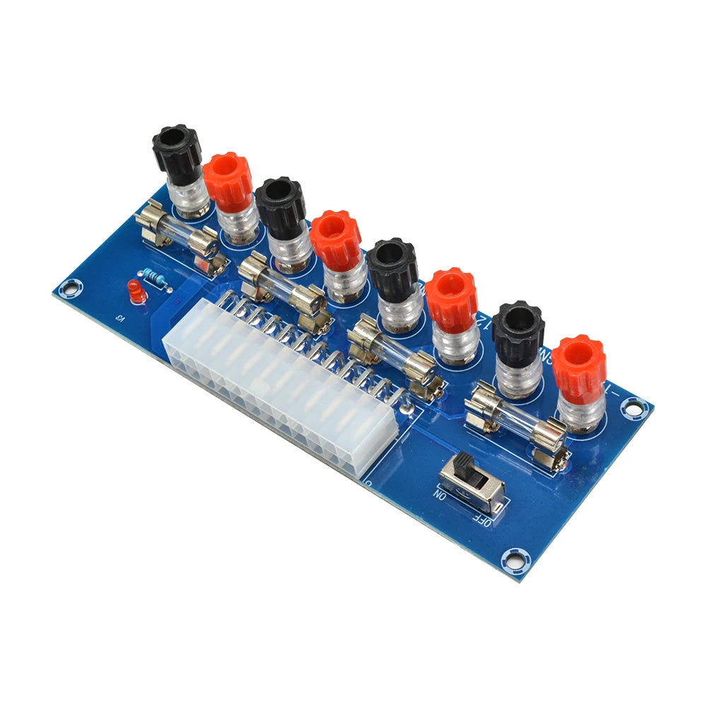 XH-M229 ATX Power Supply Adapter Board, 3.3V 5V 12V Output Terminal Module with On/Off Switch & Fuse for PC Power Supply Oasis Select