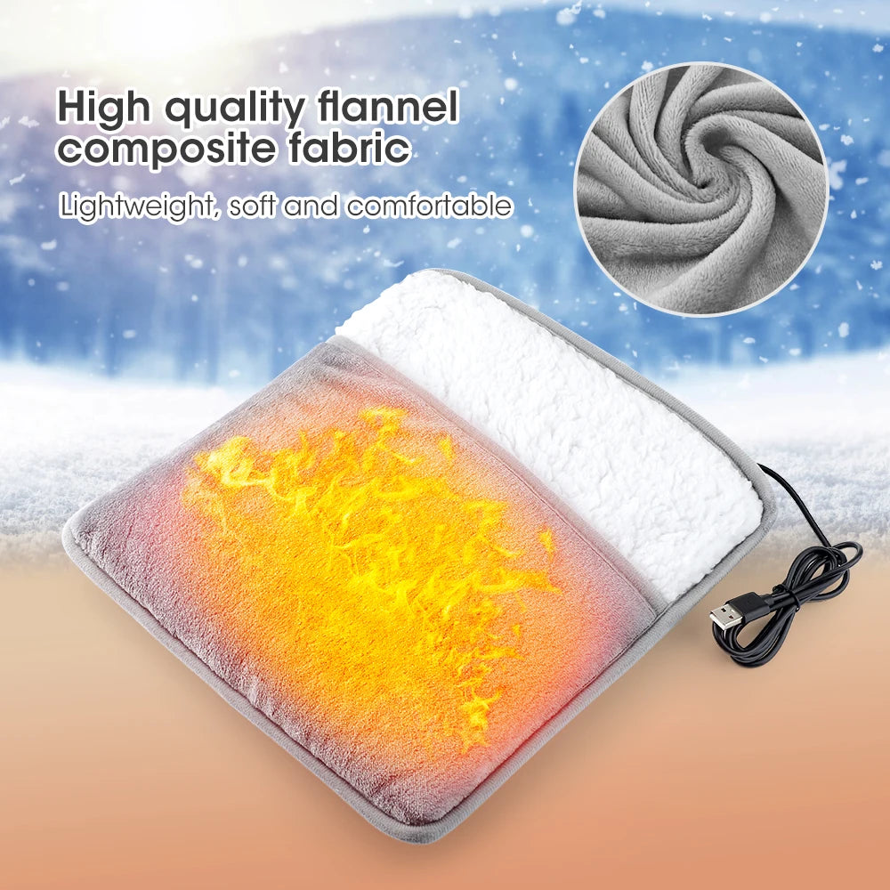 USB Electric Heating Pad – Foot, Back & Shoulder Warmer Mat