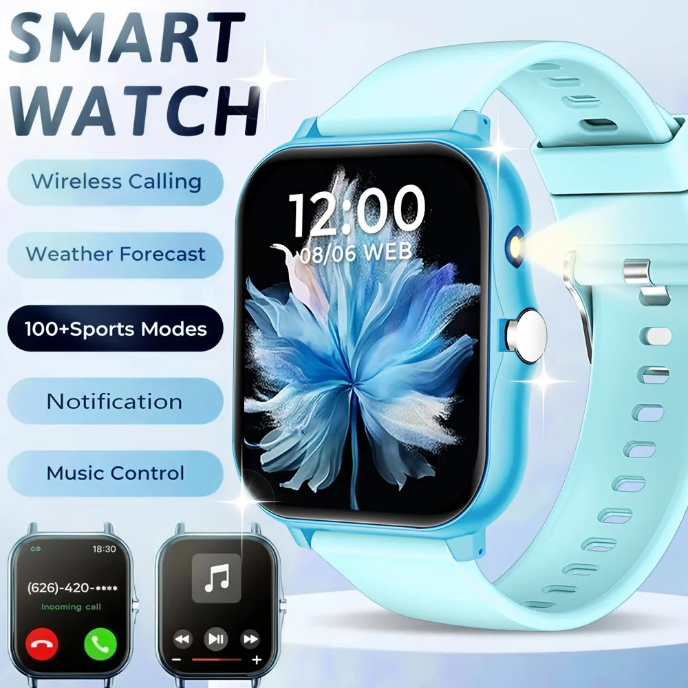 ERUN Full-Touch Smart Sports Watch – Calls, SMS & Activity Track