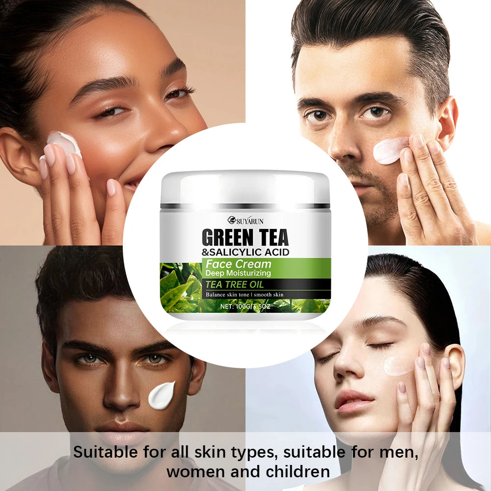 SUYARUN Tea Tree & Salicylic Acid Face Cream – Oil Control Face Cream Oasis Select