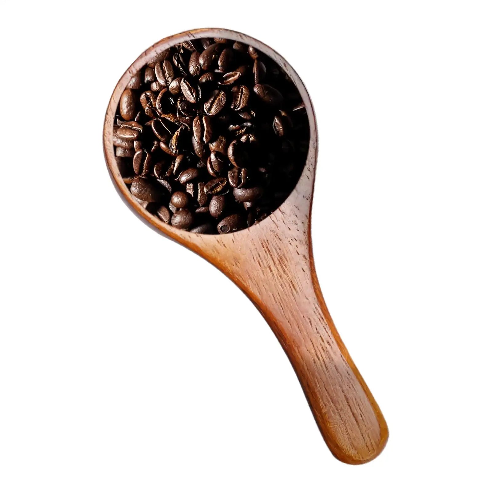 coffee scoop solid wood scoop Reusable Mini Brewing Tool Walnut Wood Coffee Spoon for Sugar Tea Bean Flour Home Kitchen Cafe Oasis Select
