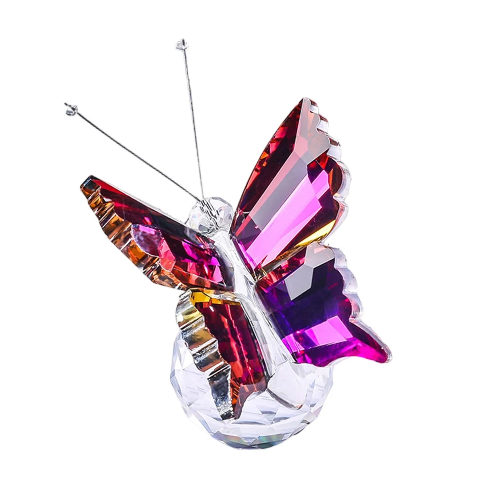 Crystal Handicrafts Three-Dimensional Butterfly Ornaments Souvenirs Small Gifts Creative Home Counter Tabletop Decoration Oasis Select