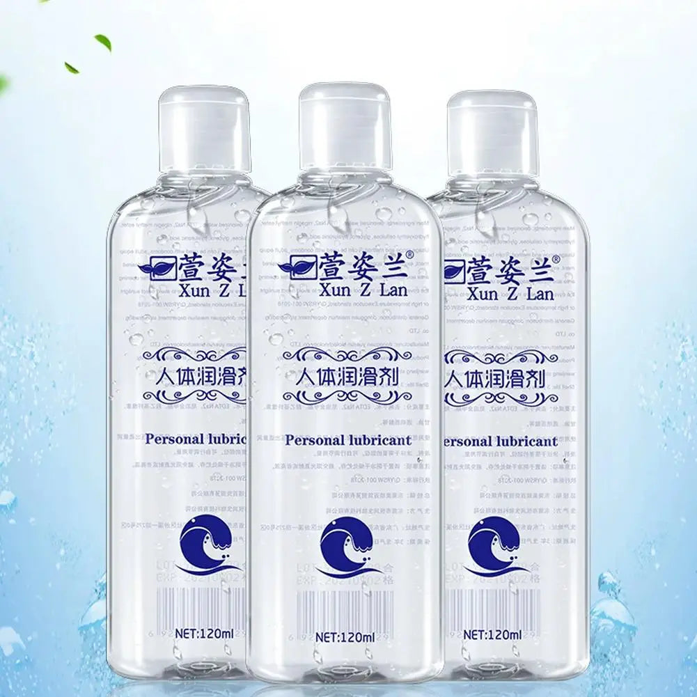 1/2/3PCS Water Based Lube (120ml), Liquid Personal Lubricant Gel, Long Lasting Sex Lube for Men Women and Couples, Safe for Toys Oasis Select