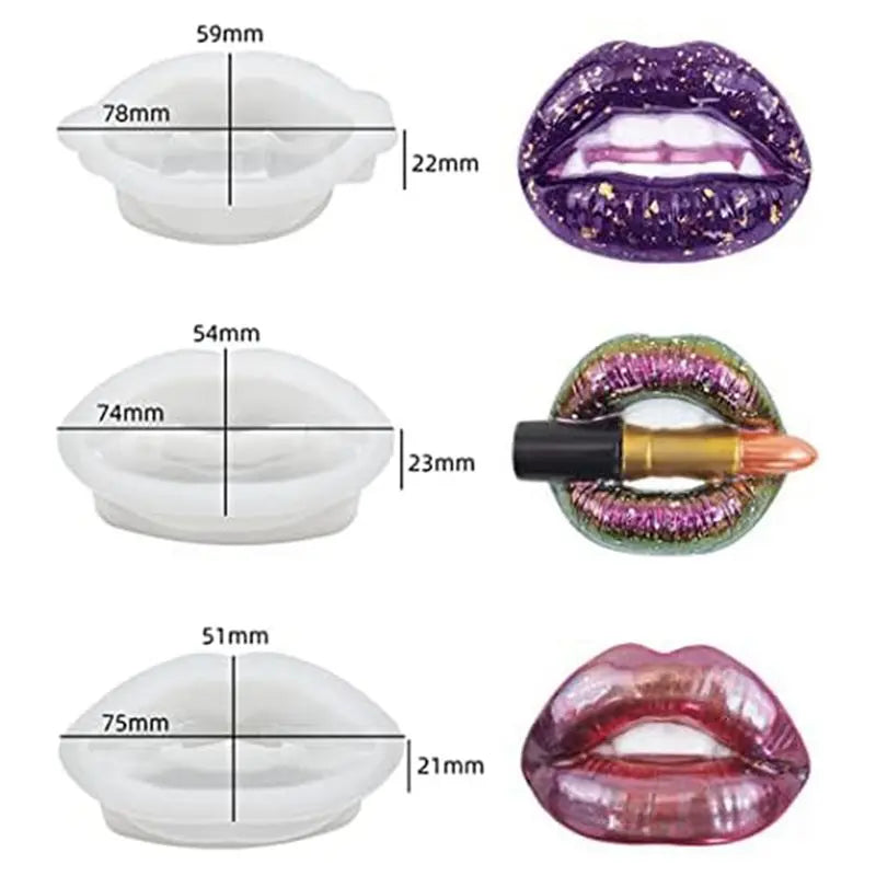LIKE WISH 3 PCS 3D Phone Holder Phone Stand Molds Resin Art Molds Ornament Silicone UV Epoxy Casting Molds A Oasis Select