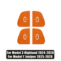 Luxury Interior Upgrade For Model 3 Y Highland Juniper 2025 Suede Door Switch Button Trim Stickers Patch Cover Car Accessories Oasis Select B