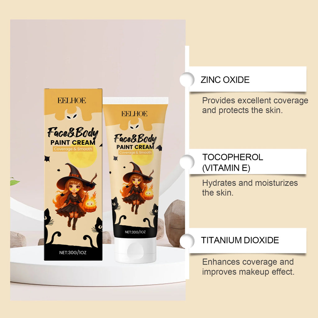 EELHOE Halloween Face & Body Paint Cream – Clown Cosplay