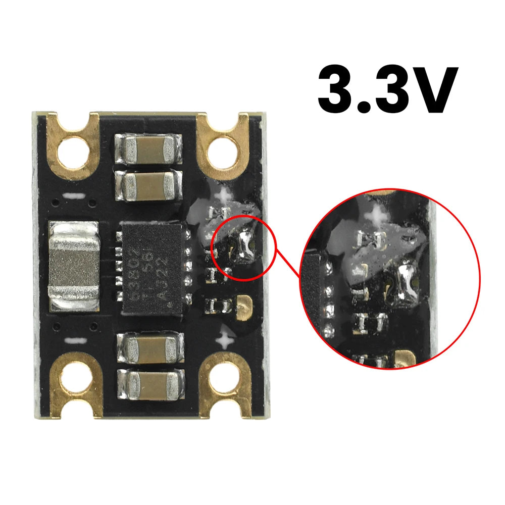 TPS63802 Mini Lithium Battery Buck-Boost Module DC 1.8-5.5V Input 2A/1A 3.3/5V Buck Boost Output Battery Buck Boost Module Oasis Select 3.3V