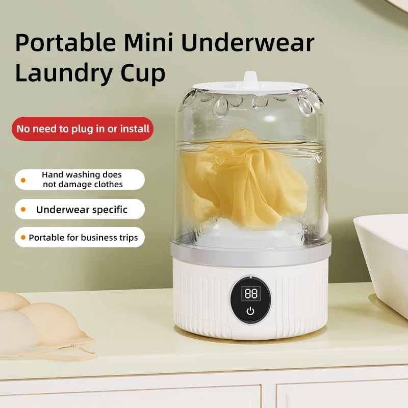 Mini Washing Machine Household Electric Washing Cup Underwear Socks Small Wireless Charging Washing Machine Oasis Select