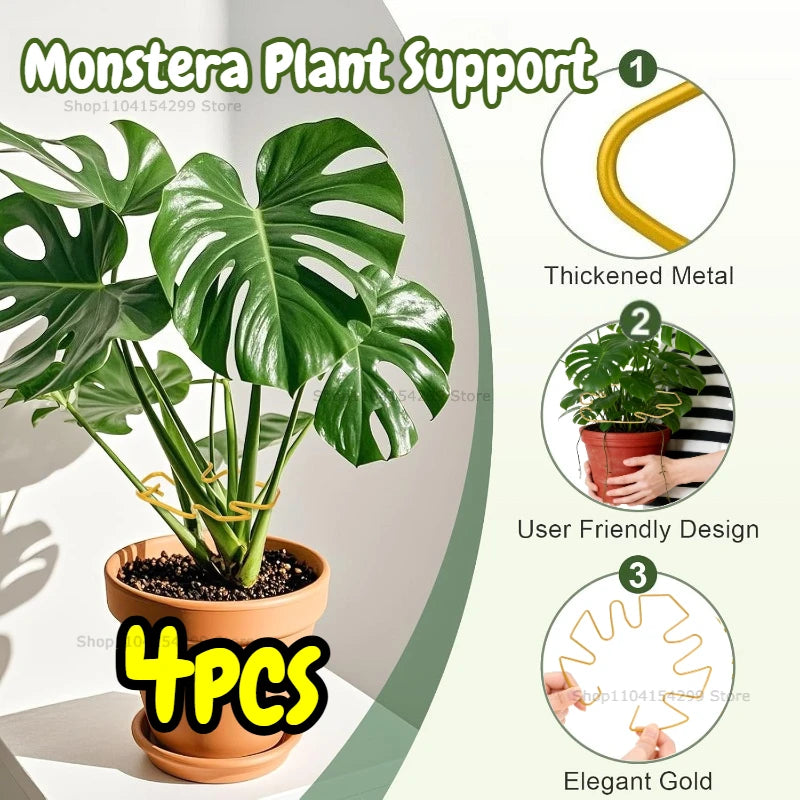 Large Monstera Plant Support Frame Sturdy Climbing Stems Leaf Stabilizer for Tall Houseplant Hanging Plant Stand Plants Holder Oasis Select