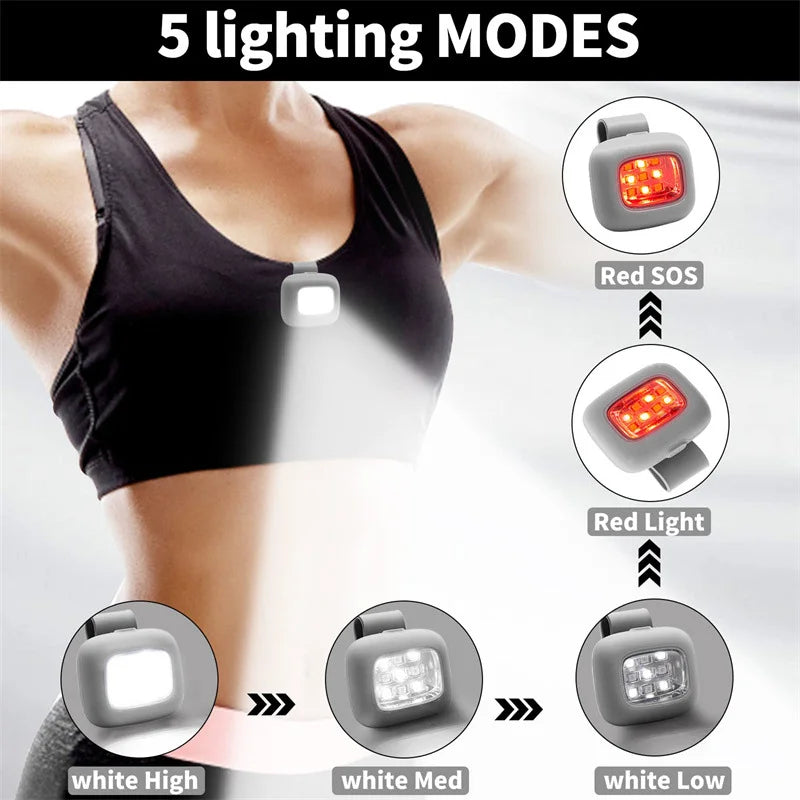 SHINEKNOT Magnetic LED Running Light | USB Rechargeable Headlamp