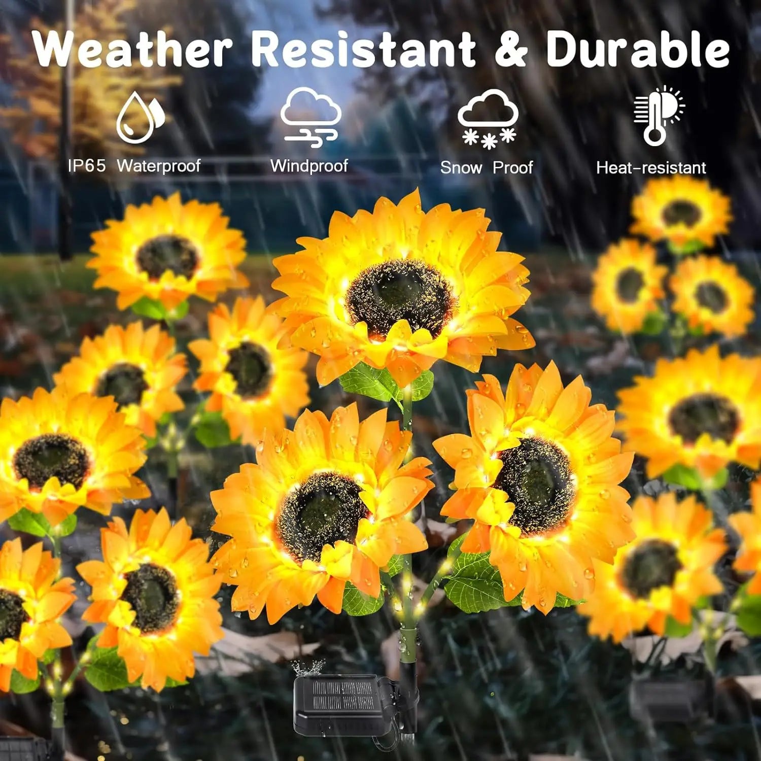 New Solar Sunflower Landscape Lights: Outdoor Lawn Decor with Solar-powered Brilliance Solar Lights Oasis Select