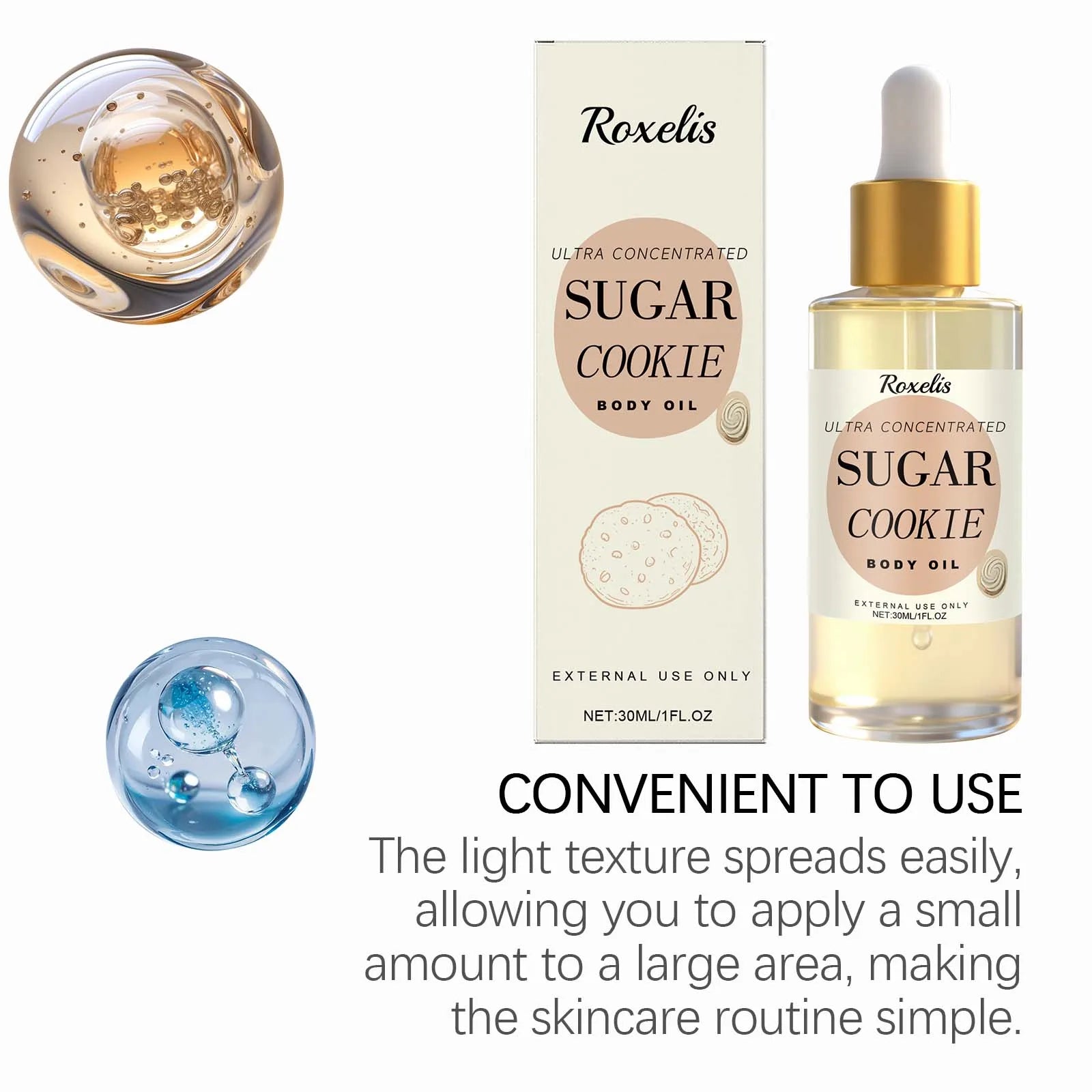 Sugar Cookie Fragrance Body Oil – Shea Butter & Vitamin E Fragrance Body Oil Oasis Select