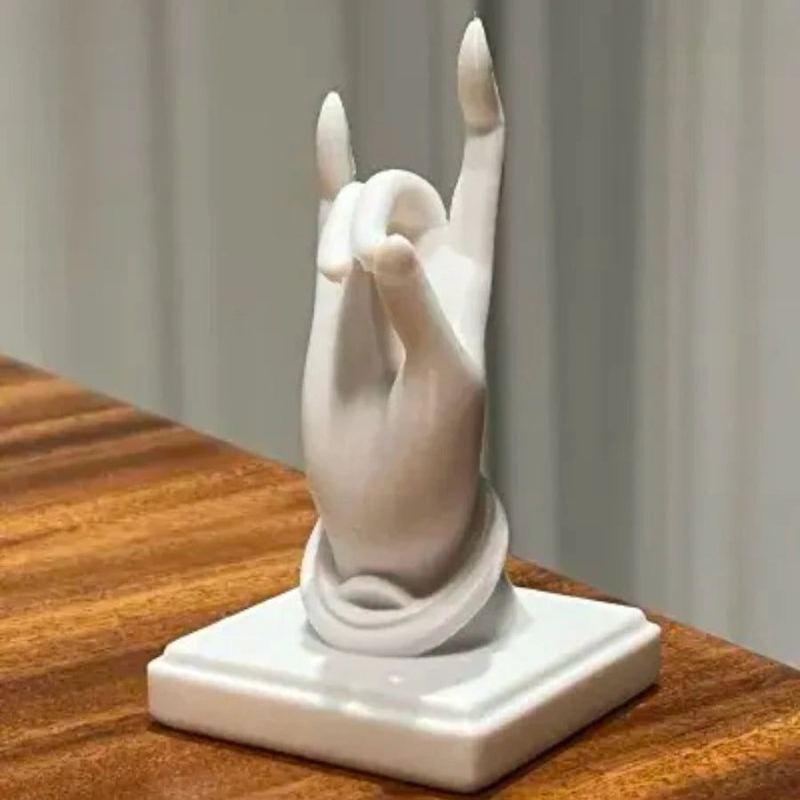 Buddha Hand Incense Holder Zen Mudra Hand Shaped Incense Stick Burner for Meditation Home Decor PLA Material Finger Insertion Oasis Select