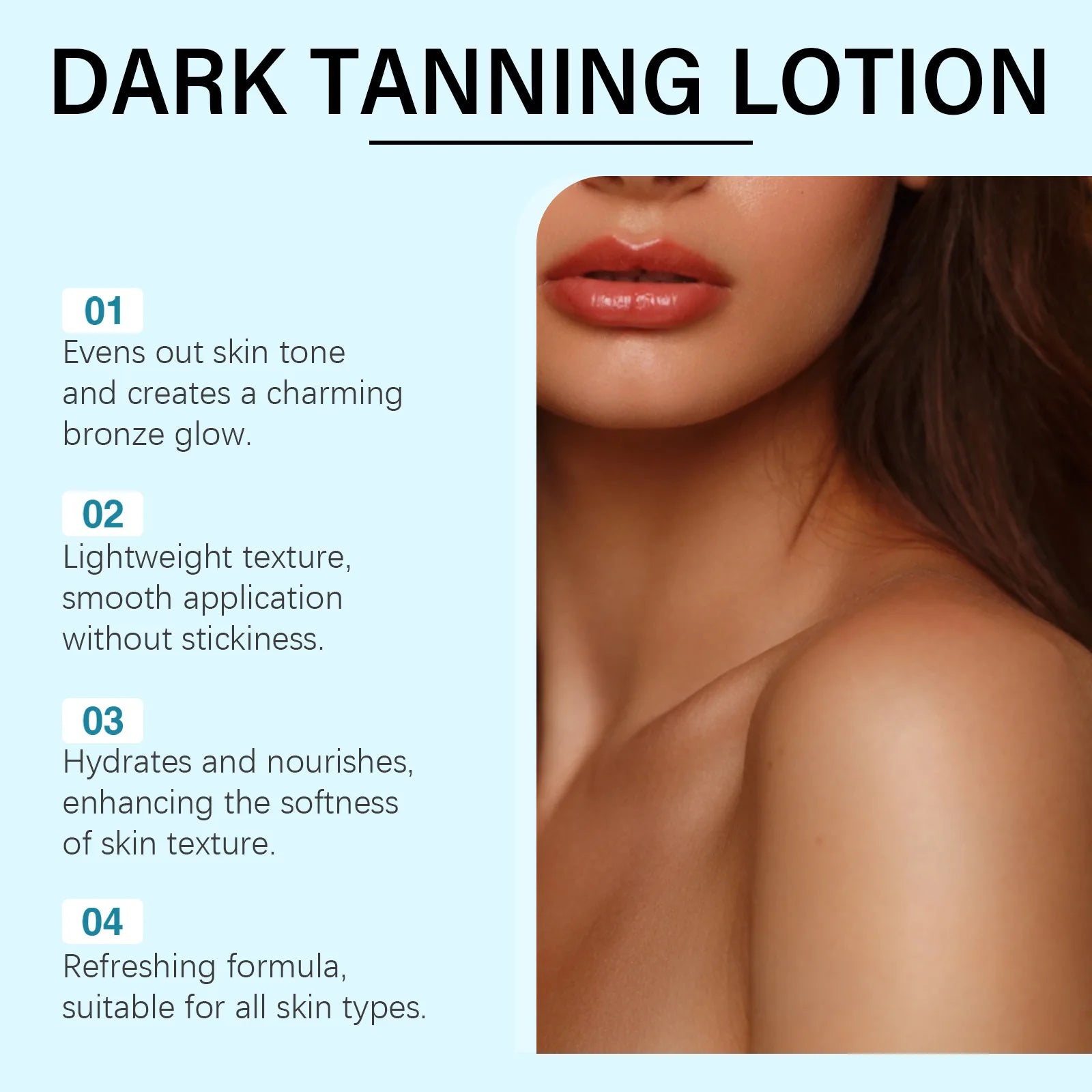 OceAura Coconut Dark Tanning Lotion – Bronzer & Sunless Tan Sunless Tanning Lotion Oasis Select