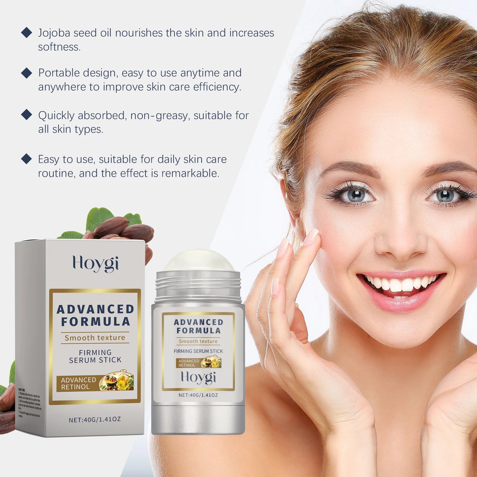 Hoygi Retinol Face Cream Stick – Firming, Lifting & Pore Care