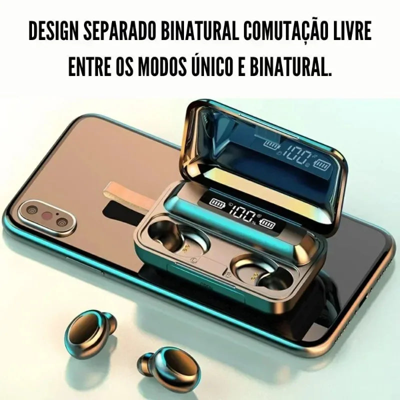 F9 Bluetooth Headphones 9D Stereo High Bass Sport Earphones Handfree Touch Control Tws Wireless Earbuds Waterproof Headset Oasis Select