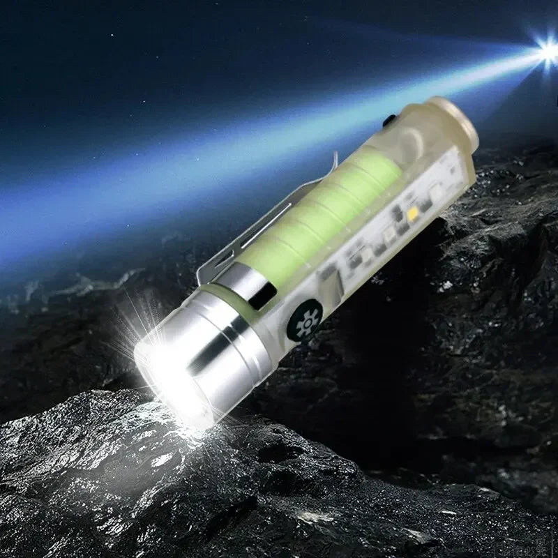 Rechargeable Handheld Flashlights High Lumens 6 Modes LED Brightest Waterproof Flash Light for Emergencies, Camping, Hiking Oasis Select
