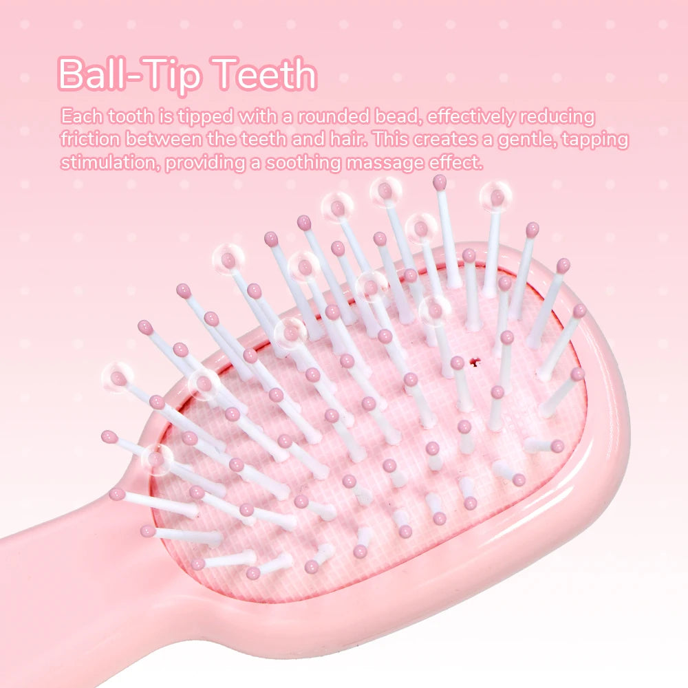 Cute Cartoon Hair Detangling Brush – Cushion Comb for Women Hair Detangling Brush Oasis Select