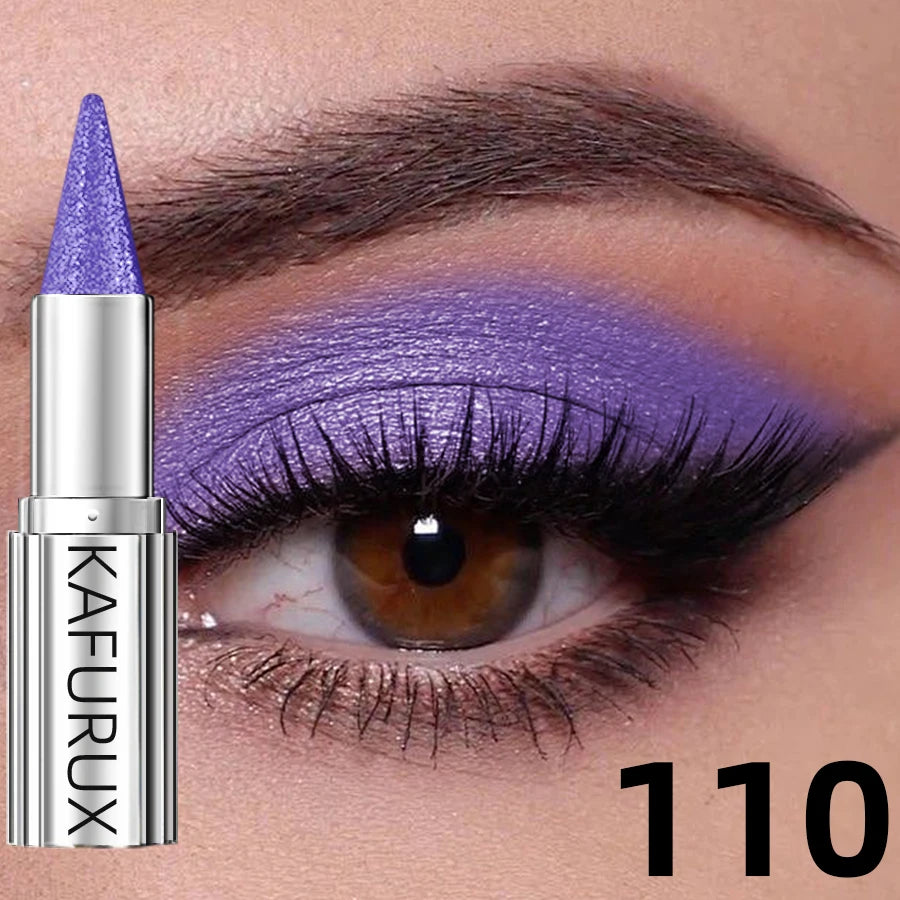 KAFURUX Metallic Glitter Eyeshadow Stick | 12 Colors, Waterproof