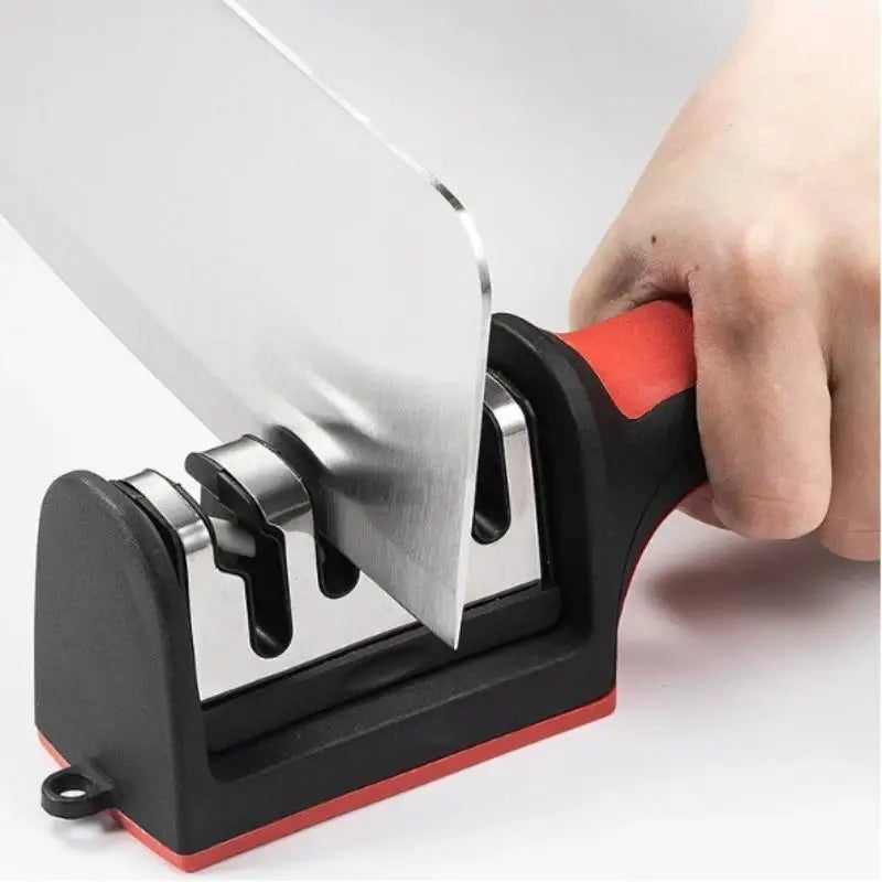 3/4-Stage Knife Sharpener – Non-Slip Ergonomic Handle