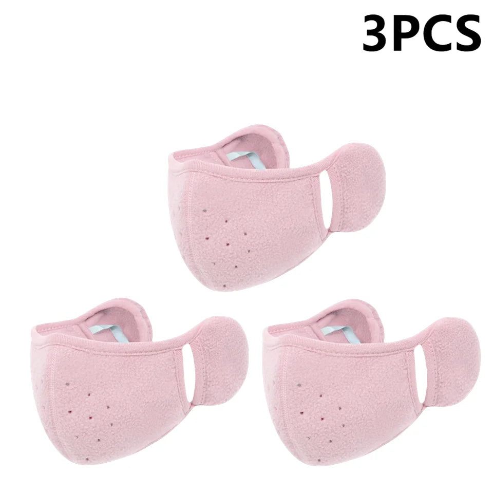 Winter Fleece Earmuffs & Windproof Face Mask – Unisex 1/2/3 Pcs