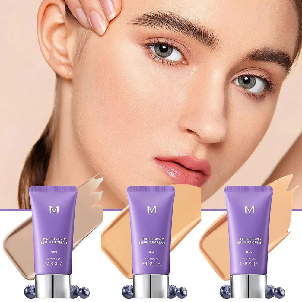 Korean Korea Bb Cream Foundation Perfect Cover Concealer Waterproof Hyaluronic Acid Color Correcting Natural and Snug Fit Oasis Select