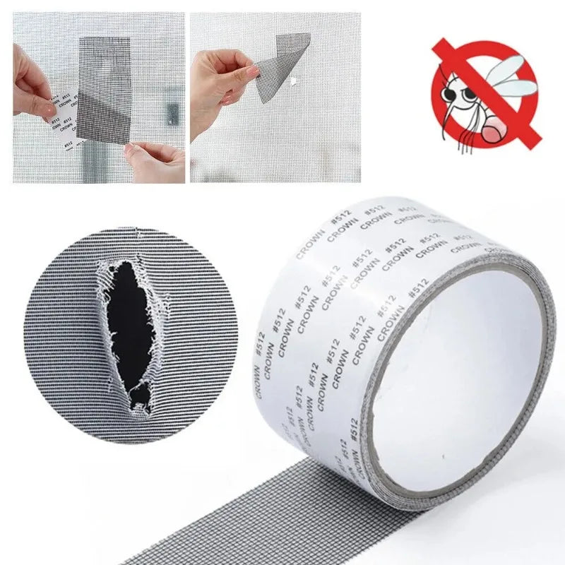 Anti-Mosquito Mesh Window Net Screen Repair Tape Patch Waterproof Self-adhesive Repair Tool Broken Hole New Oasis Select