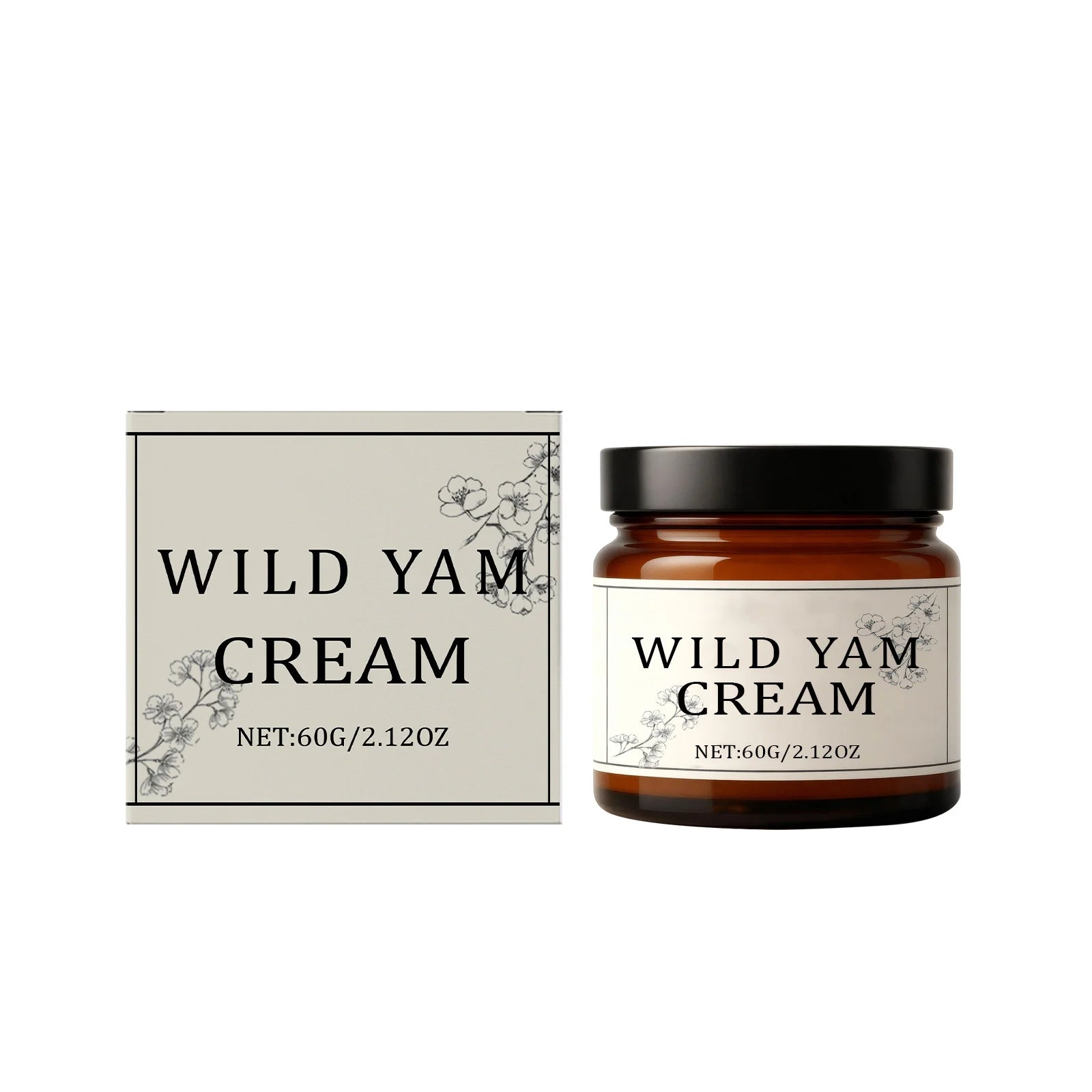 Wild Yam Cream Help Hormone Balance Soothing Menopause Stress Reduce Hot Flashes Women Body Balance Support Body Relief Creams Oasis Select 60g Boxed