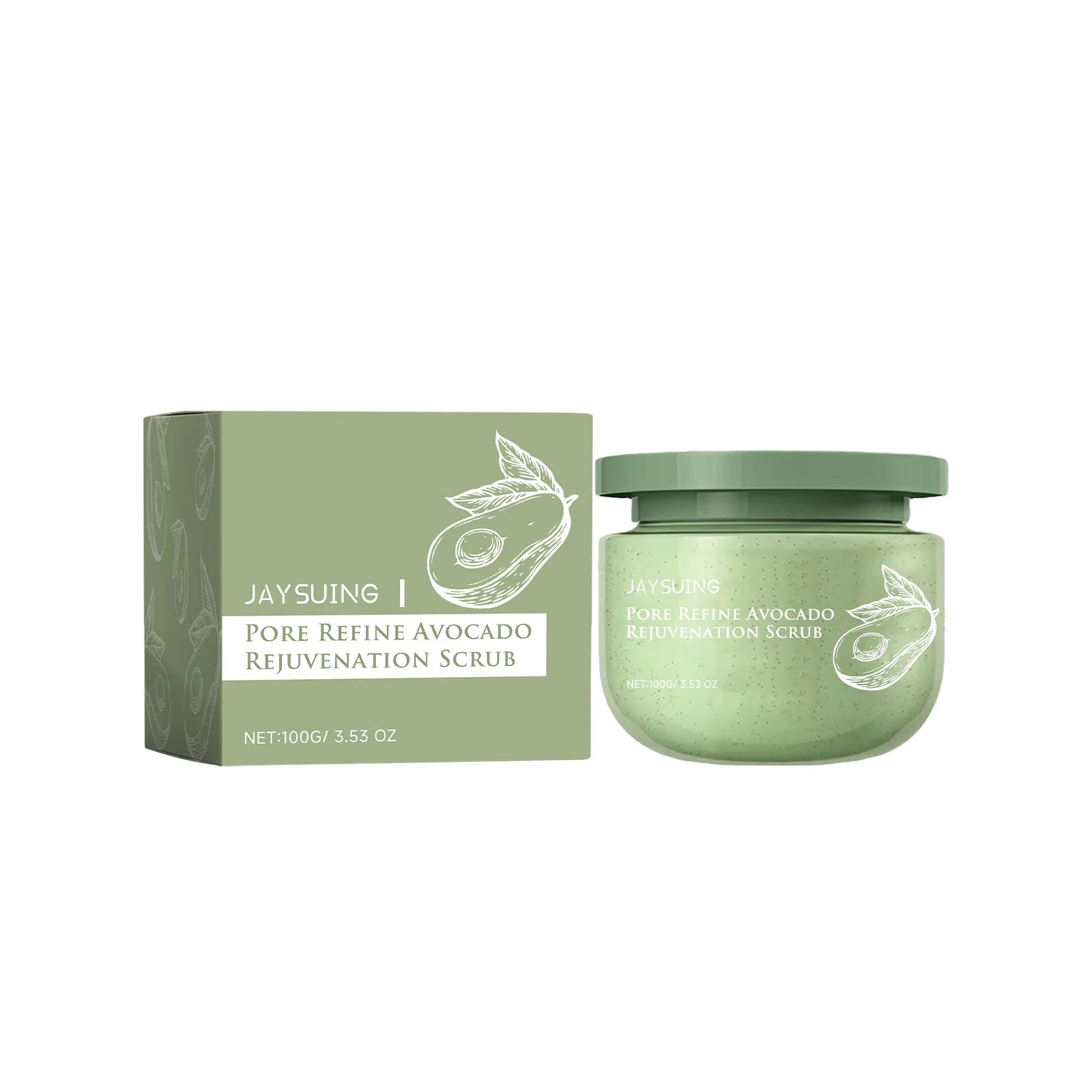 Avocado Scrub Exfoliator Eliminate Dullness Moisturize Remove Dirt Brighten Clean Tender Removing Chicken Skin Body Care Scrub Oasis Select 100g 100g