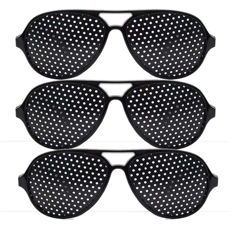 1/4PCS Anti-myopia Astigmatism Glasses Vision Correction Fatigue Pin Hole Glasses With Holes For Men Women Eyesight Improvement Oasis Select B-3PCS