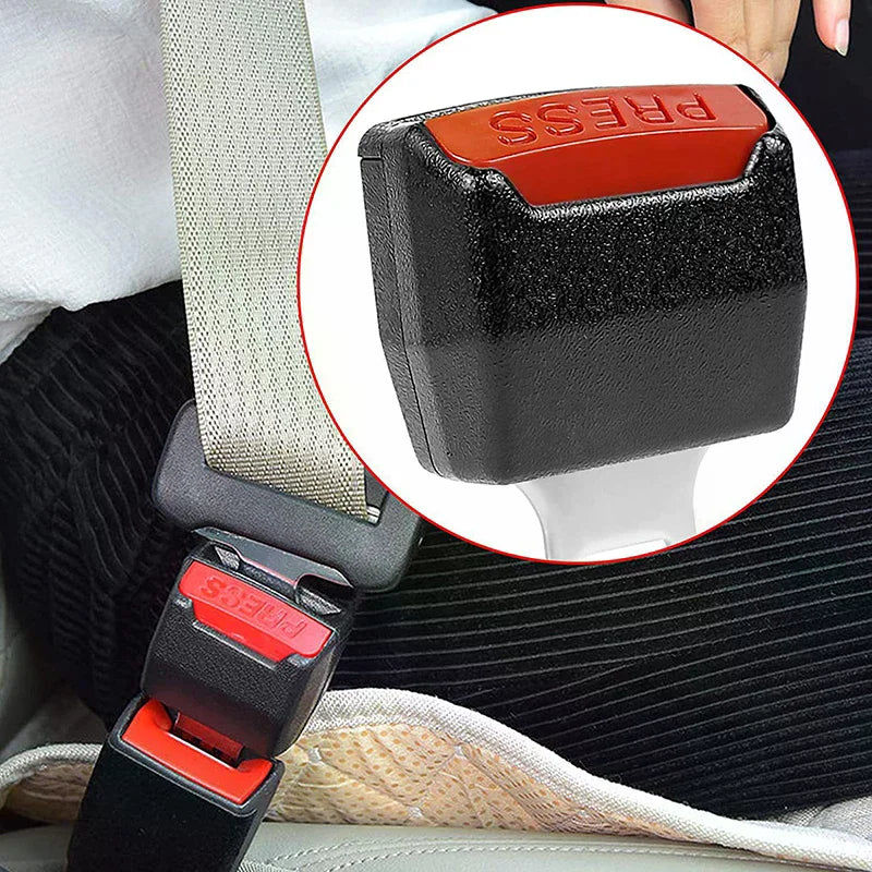 2Pcs Car Seat Belt Clip Extender Safety Seatbelt Lock Buckle Plug Thick Insert Socket Extender Safety Buckle Car Accessories Oasis Select