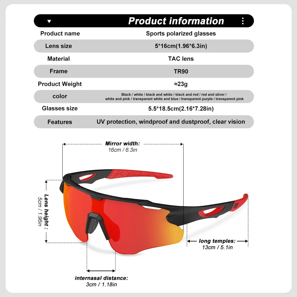 Cycling Glasses Sports Men Women Sunglasses Road Bicycle Glasses Mountain Riding Protection Goggles Eyewear MTB Bike Sun Glasses Oasis Select
