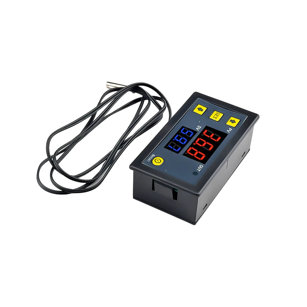 W3230 LED Digital Temperature Controller Thermostat Temperature Control Switch Sensor Red Blue Display Meter DC 12V 24V AC110-22 Oasis Select 24V