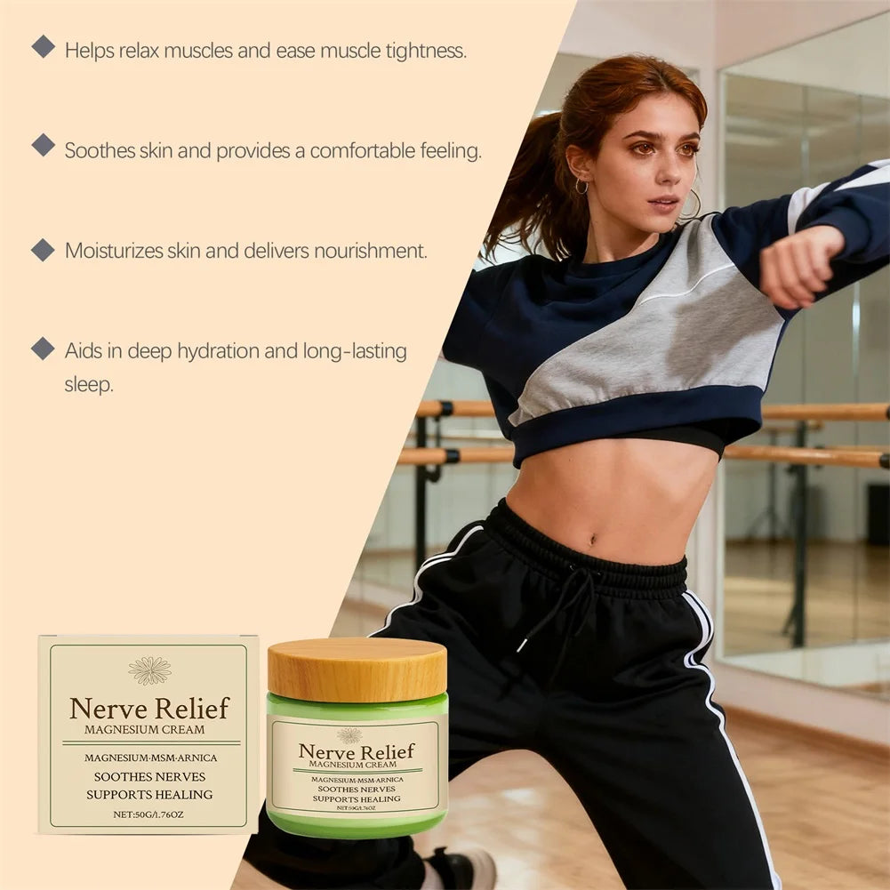 Magnesium Body Cream – Muscle Relaxation & Sleep Support