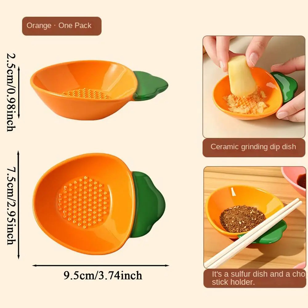 Ceramic Grater Plate – Garlic, Ginger, Cheese & Zest