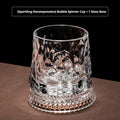 Crystal Whiskey Glass 280ml | 360° Rotating Spinner Cup