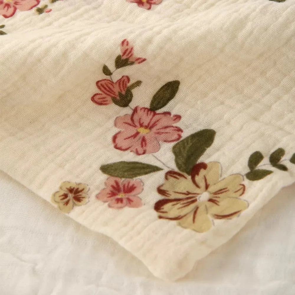 New 4-Layer Pure Cotton Baby Cotton Washcloth Soft Absorbent Square Towels Baby Towels Gauze Cotton Newborn Burp Cloth Oasis Select