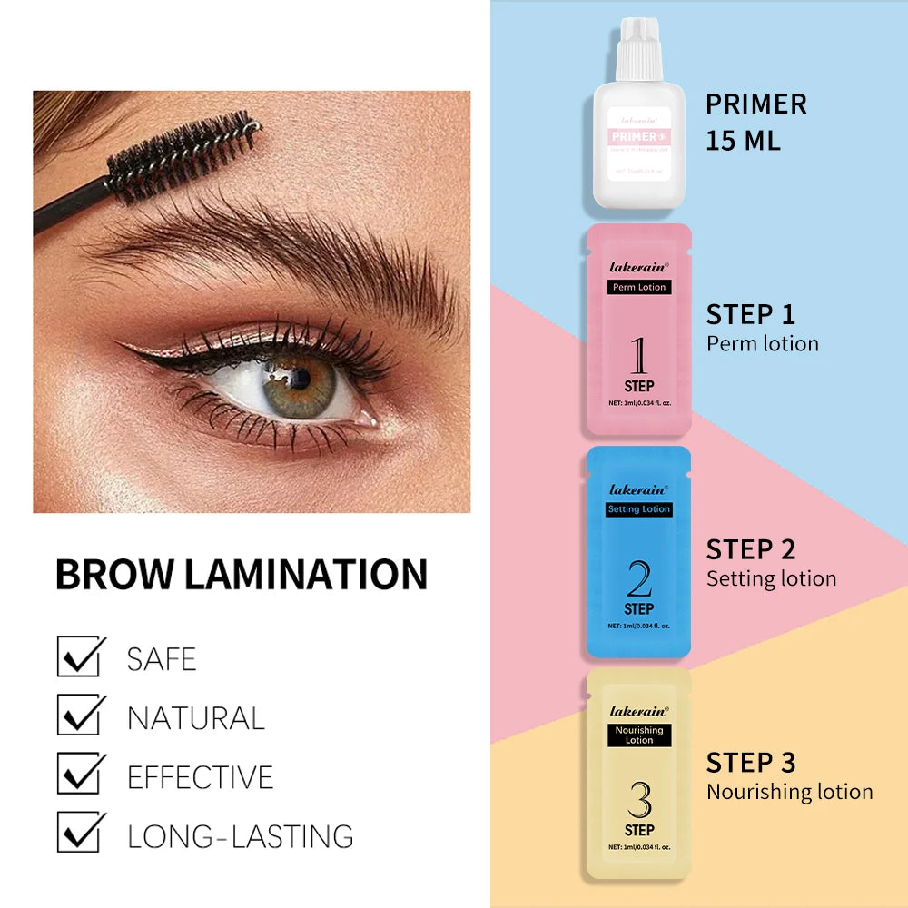 Brow Lamination Kit At Home DIY Eyebrow Lamination Kit Professional Eye Brow Perm Kit Instant DIY Eyebrow Lift Kit for Fuller Oasis Select