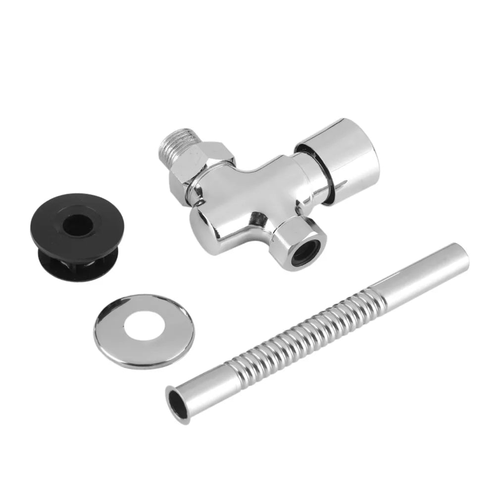 Zinc Alloy Button Urinal Flush Valve – Manual Delay Shutoff