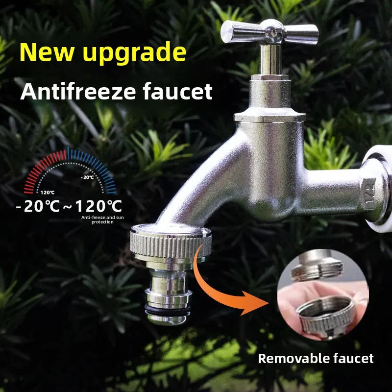 copper Slow Boiling Faucet, Male Thread Bronze Antique Brass with Handle, Faucet Petcock Tap Oasis Select
