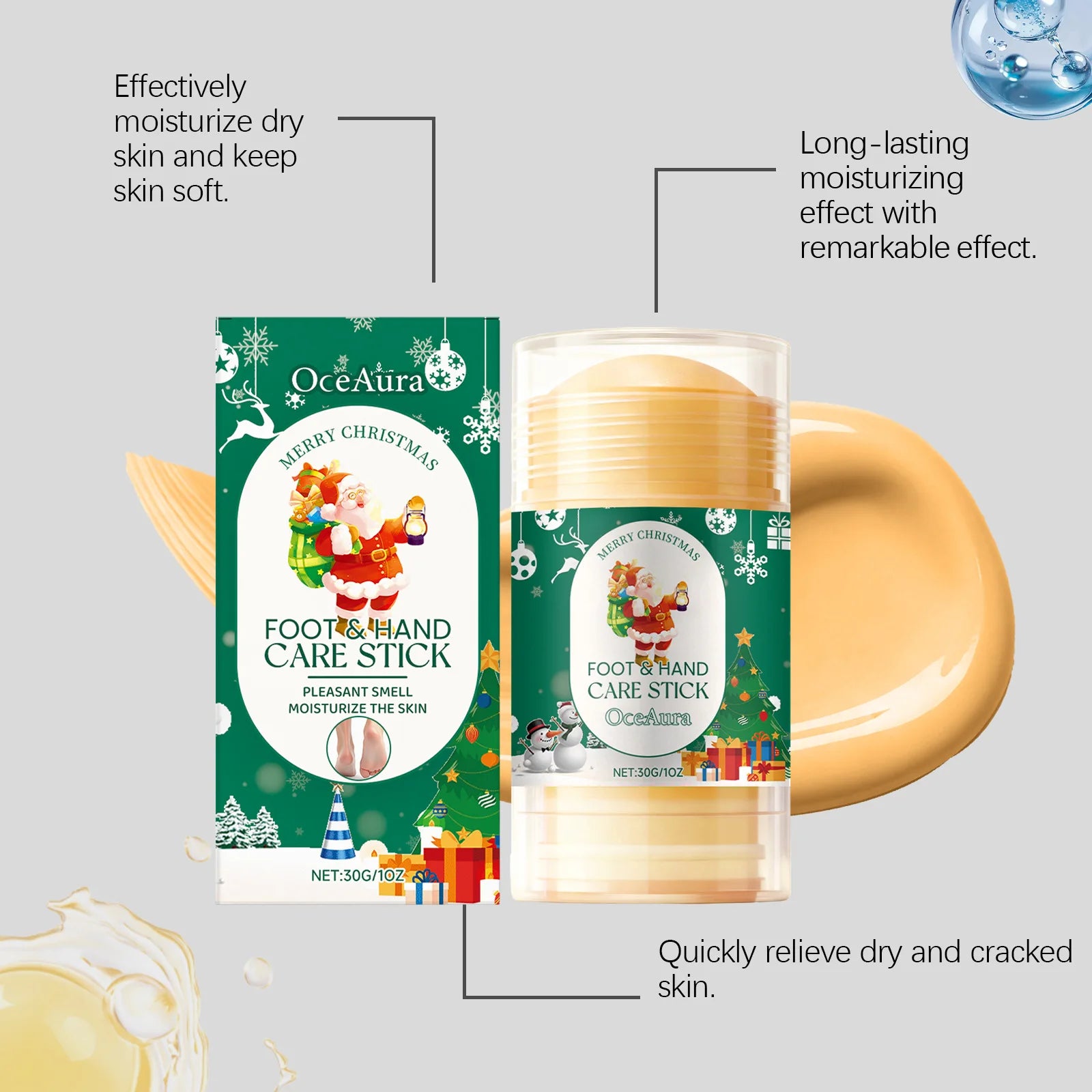 OceAura Hand & Foot Repair Cream – Dry Cracked Skin Balm Hand & Foot Cream Oasis Select